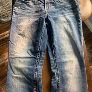 Buckle bootcut jeans